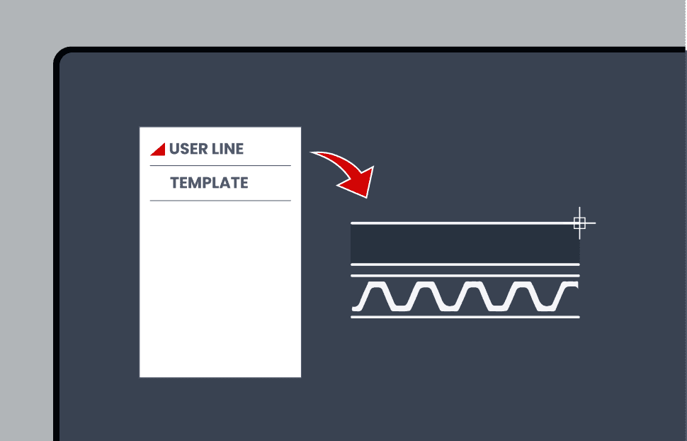 Customized User Lines for Complex Patterns