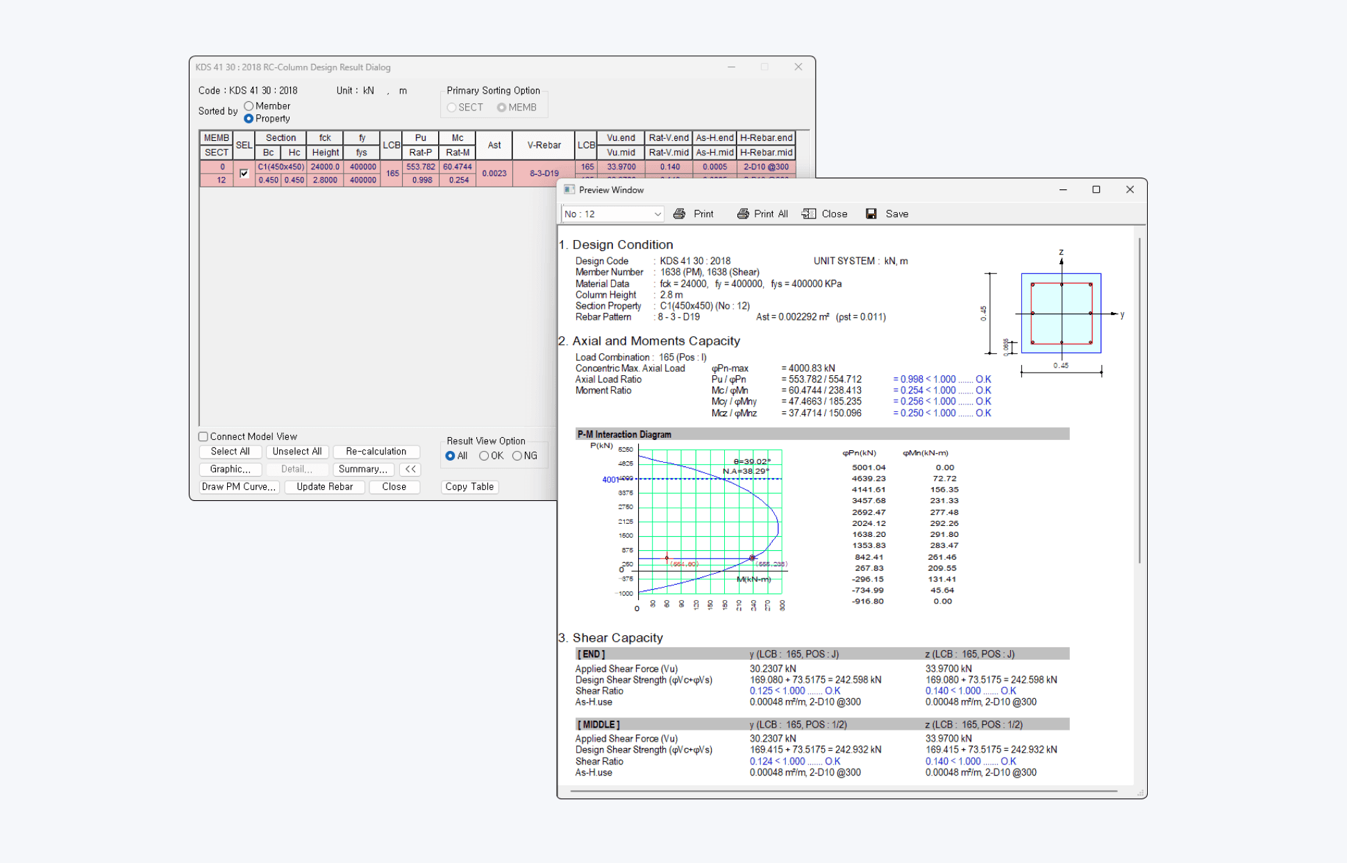 Optimal Design : Strength / Displacement