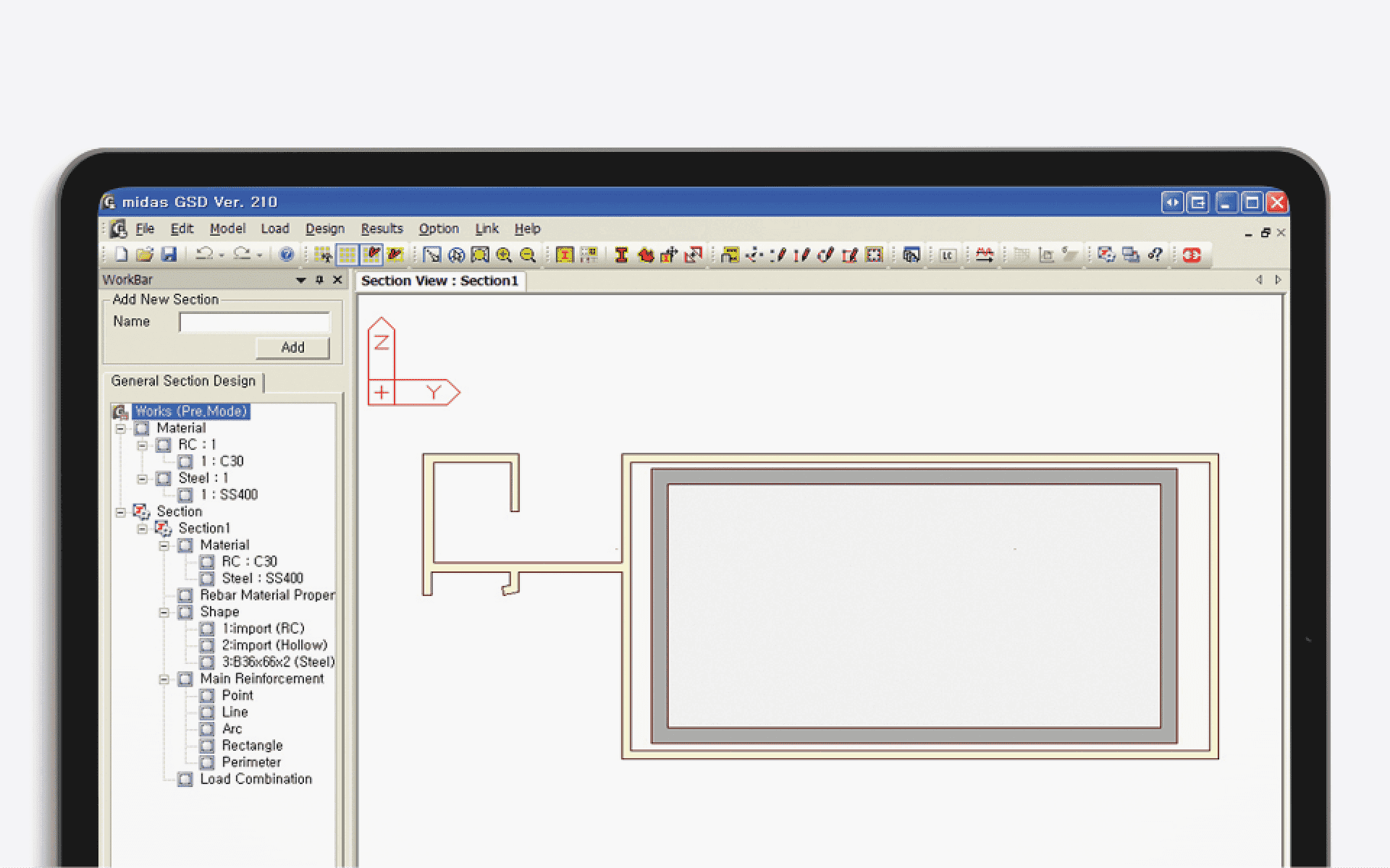 Accurate Structural Analysis of Irregular Sections